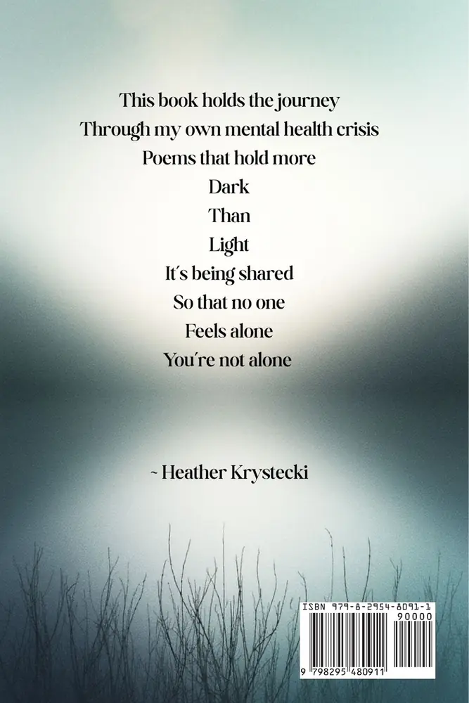 I See You, I See Me — back cover with poem about the mental health journey